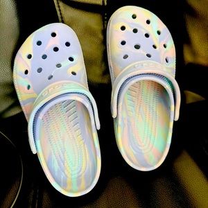 Crocs size 3. Big girl